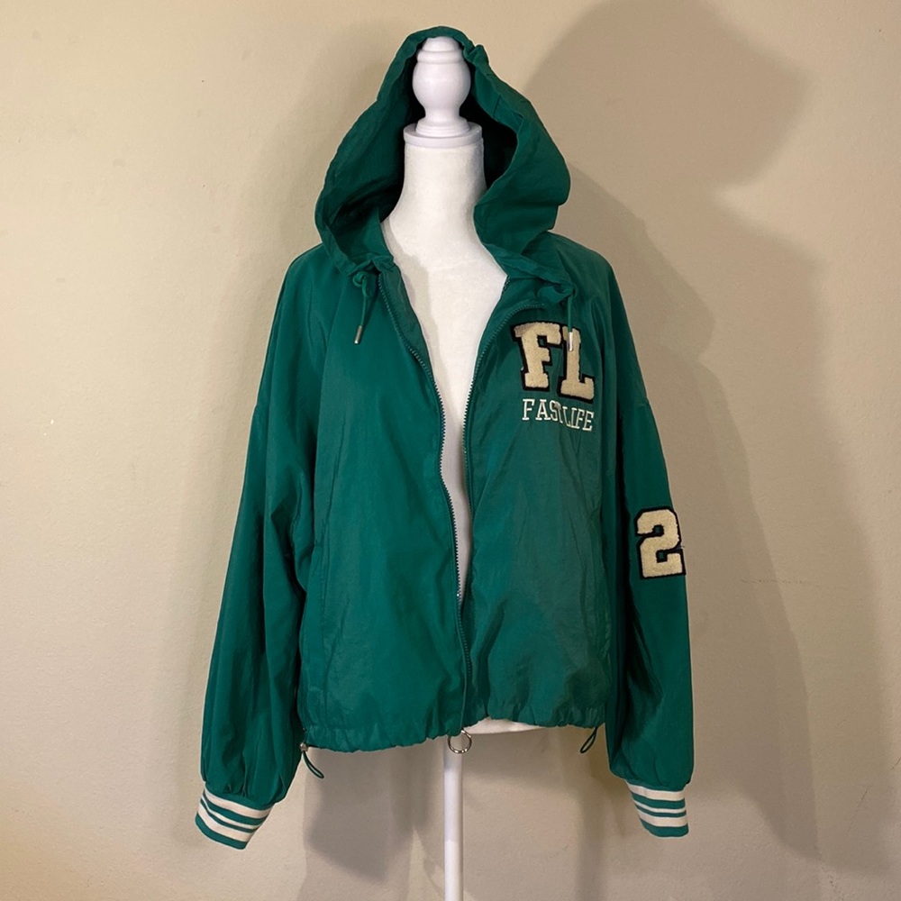 Green Bomber Jacket, excellent condition